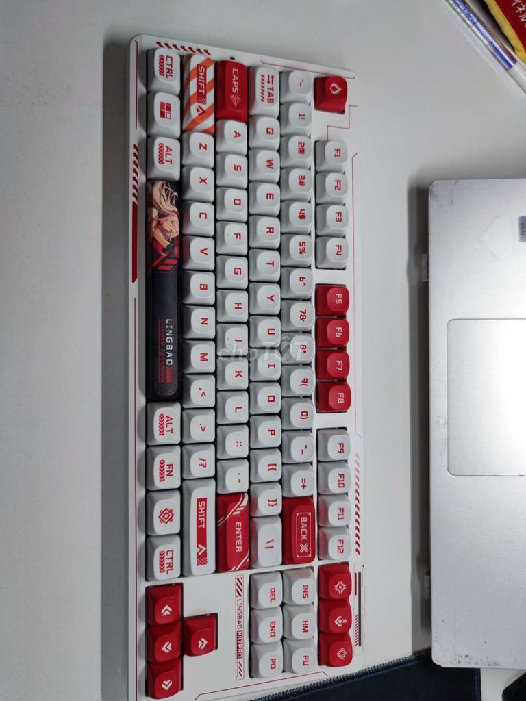 Bàn phím cơ Lingbao K87 Pro Đỏ trắng. Mua bán Phụ kiện (Màn hình, Chuột...) tại Thành phố Long Xuyên An Giang được đăng bởi Tran Trong Duc hình 1