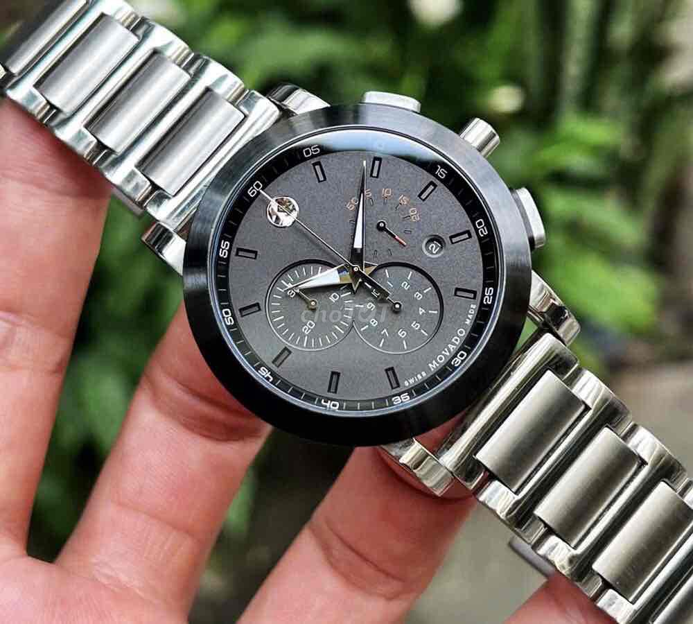 ĐH Nam Movado dòng 6 kim dây thép cực đẹp Fullbox