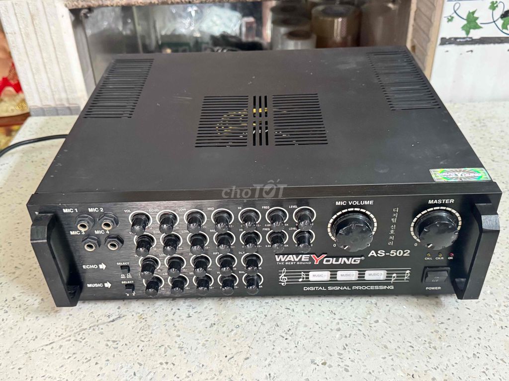 Ampli WAVEYOUNG AS-502 Hàn Quốc 2014 Đen. Mua bán Tivi, Âm thanh tại Huyện Hóc Môn Tp Hồ Chí Minh được đăng bởi Quốc Hiếu hình 1