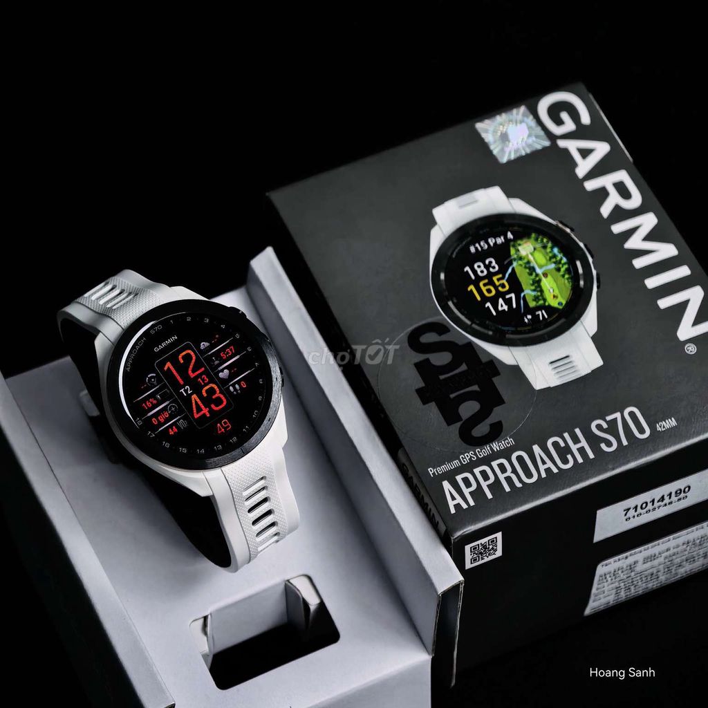 Garmin Approach S70 Trắng 42mm Chính Hãng BH 08/27. Mua bán Thiết bị đeo thông minh tại Quận Tân Phú Tp Hồ Chí Minh được đăng bởi HOÀNG SANH hình 1