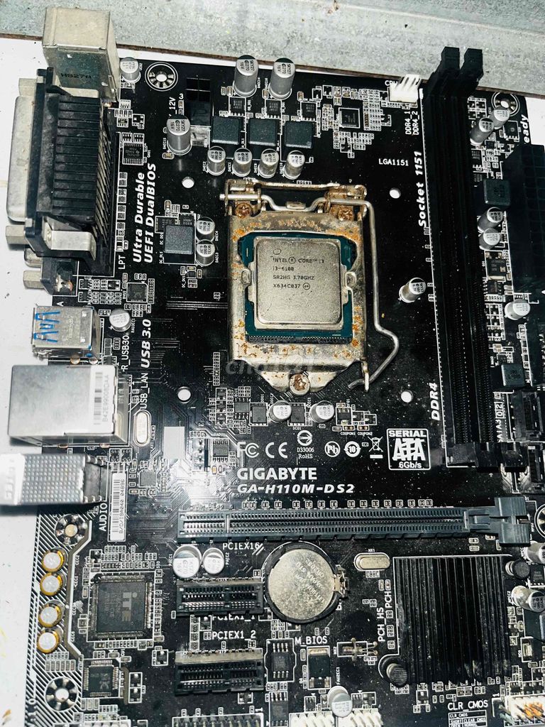 Bo mạch chủ Gigabyte H110M-DS2. Mua bán Linh kiện (RAM, Card...) tại Huyện Châu Thành A Hậu Giang được đăng bởi Phong Ng Hoàng hình 1