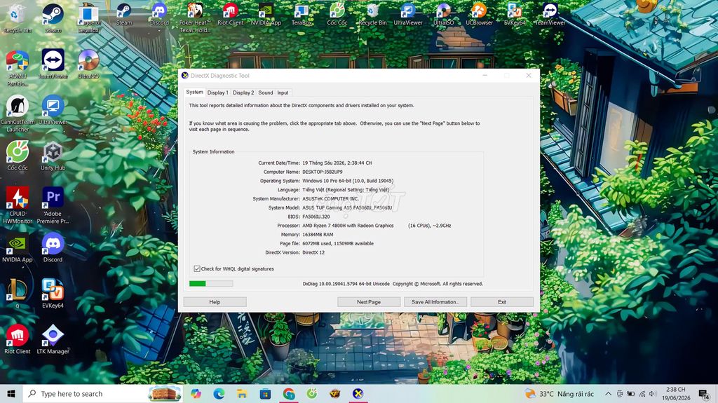 ASUS TUF Gaming A15 Ryzen 7 16GB GTX 1660 Ti. Mua bán Laptop tại Huyện Phú Lộc Thừa Thiên Huế được đăng bởi TOP TROLL hình 1