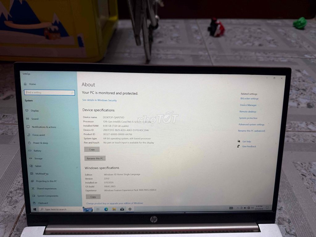 HP Pavilion 15 ( i5 -1235U/8gb/512gb/2gb - MX550 ). Mua bán Laptop tại Quận 8 Tp Hồ Chí Minh được đăng bởi khánh minh nguyễn hình 1