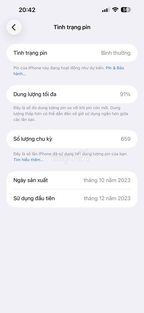 iPhone 15 Pro Max 256GB Xám. Mua bán Điện thoại tại Huyện Củ Chi Tp Hồ Chí Minh được đăng bởi acera hình 1