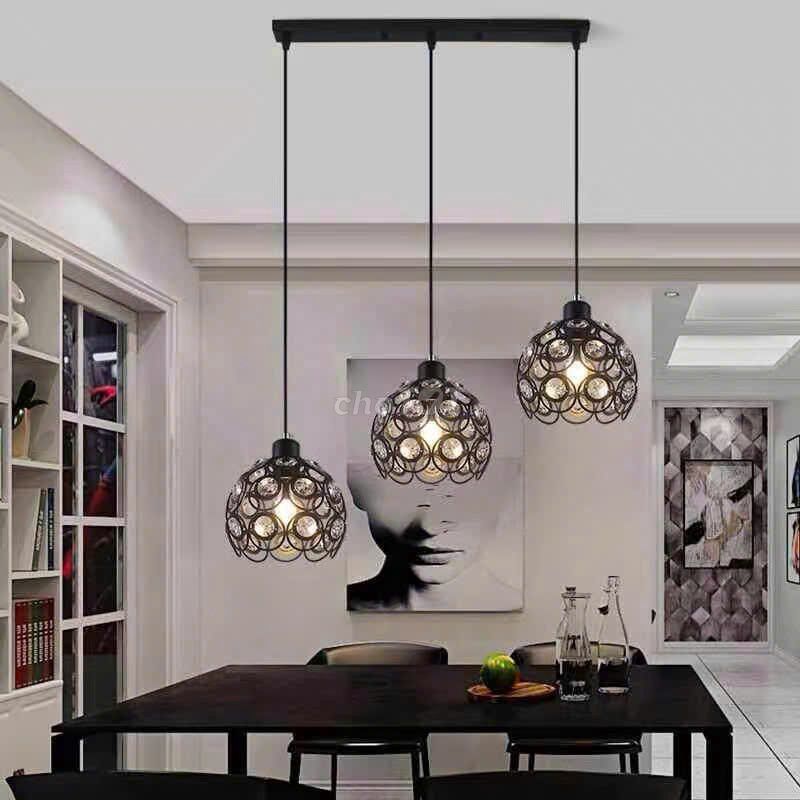 Đèn thả bàn ăn 3 chao hình mắt cá. Mua bán Đèn tại Quận 12 Tp Hồ Chí Minh được đăng bởi Điện Ngọc Phương hình 1