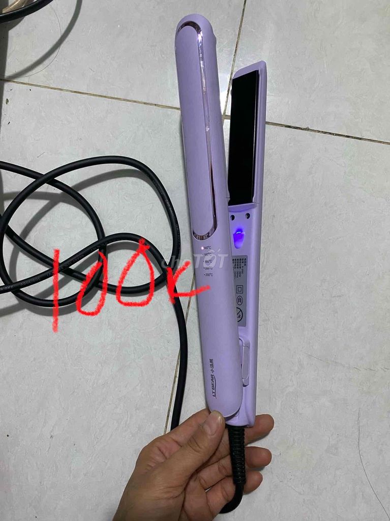 Máy duỗi tóc LT BEAR Tím. Mua bán Nội thất, đồ gia dụng khác tại Quận 7 Tp Hồ Chí Minh được đăng bởi Duong Huong hình 1