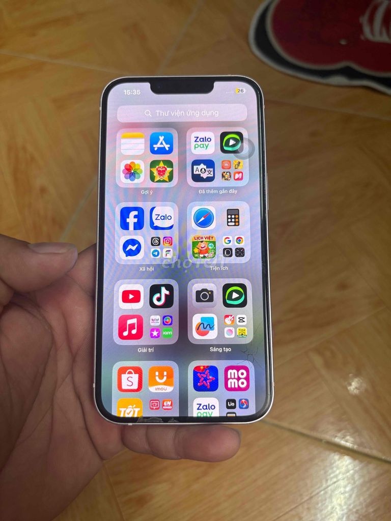 Apple iPhone 13 Trắng Đã qua sử dụng. Mua bán Điện thoại tại Quận Sơn Trà Đà Nẵng được đăng bởi Trần Thạch Cao Đình Thân hình 1