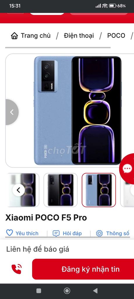POCO F5 Pro 5G 12GB/256GB có giao lưu. Mua bán Điện thoại tại Thị xã Bến Cát Bình Dương được đăng bởi grxuh0828 hình 1