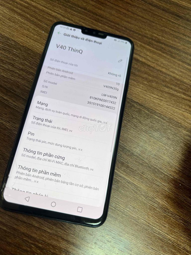 LG V40 ThinQ 128GB Đen Đã sử dụng. Mua bán Điện thoại tại Thành phố Tân An Long An được đăng bởi lê văn thái hình 1