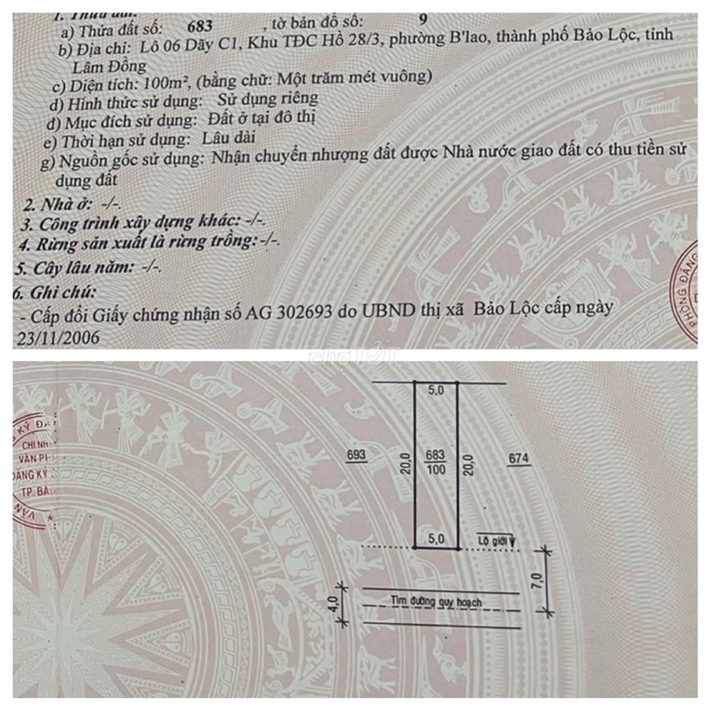 Cần Bán Gấp 3 Căn Nhà Liền Kề Tại Phường Blao TP Bảo Lộc, Lâm Đồng