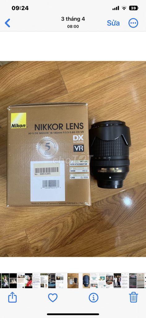 Nikon 18-140 VR ED fullbox