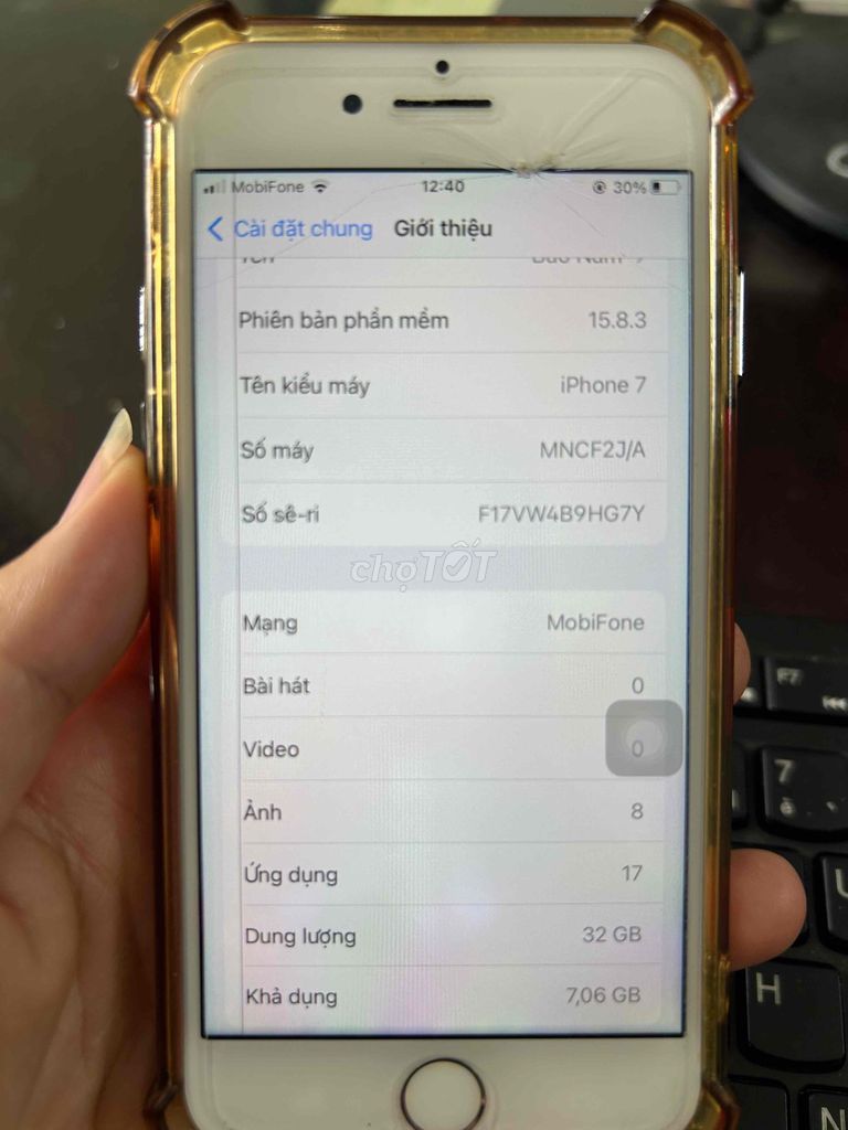 cần bán 7 32g. Mua bán Điện thoại tại Thành phố Nam Định Nam Định được đăng bởi Hải Nam hình 1