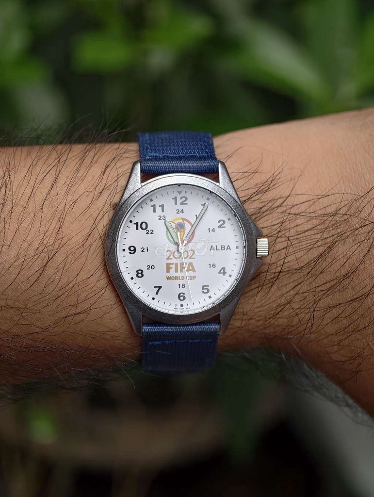 Đồng hồ Alba FIFA World Cup 2002 Quartz Trắng xanh. Mua bán Đồng hồ tại Quận Hoàn Kiếm Hà Nội được đăng bởi Nguyen Tuan Anh hình 1