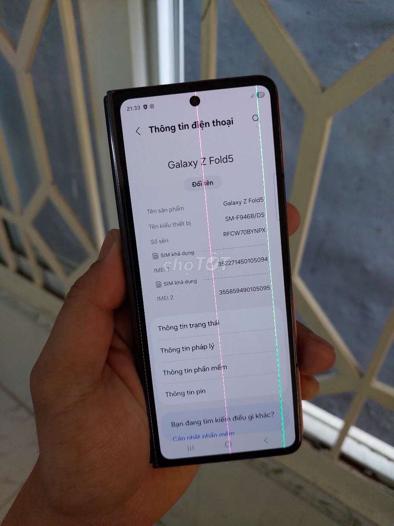 Samsung Galaxy Z Fold5 12GB/256GB Đen. Mua bán Điện thoại tại Quận 8 Tp Hồ Chí Minh được đăng bởi Sang Máy Cỏ hình 1