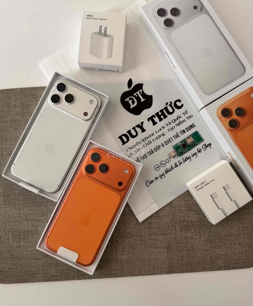 Apple iPhone 17 Pro Max 256GB Cam Trắng Mỹ Mới Ken. Mua bán Điện thoại tại Quận Ninh Kiều Cần Thơ được đăng bởi Duy Thức chuyên iphone Lock Cần Thơ hình 1