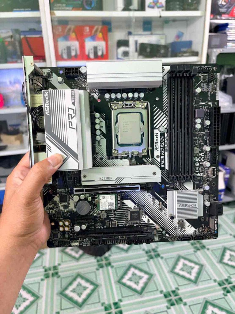 Asrock B760m Pro RS + i5 12500. Mua bán Linh kiện (RAM, Card...) tại Quận Cái Răng Cần Thơ được đăng bởi GAMESTORE 1992 hình 1