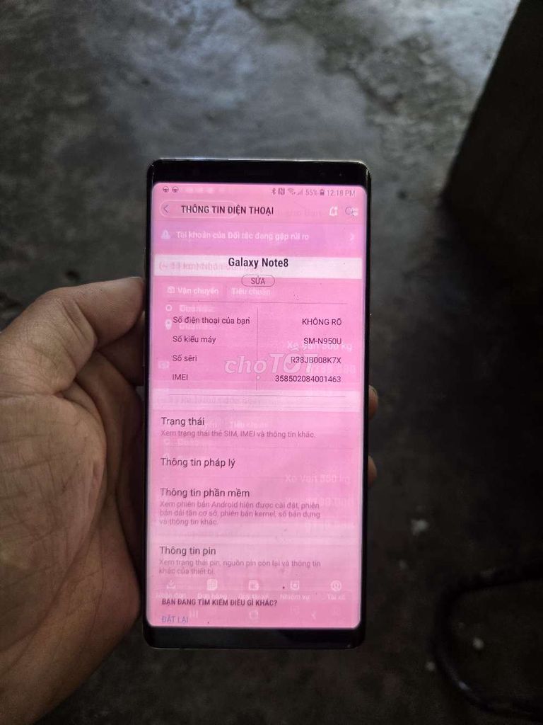 Samsung Galaxy Note8 Đen. Mua bán Điện thoại tại Huyện Củ Chi Tp Hồ Chí Minh được đăng bởi Lê lâm hình 1
