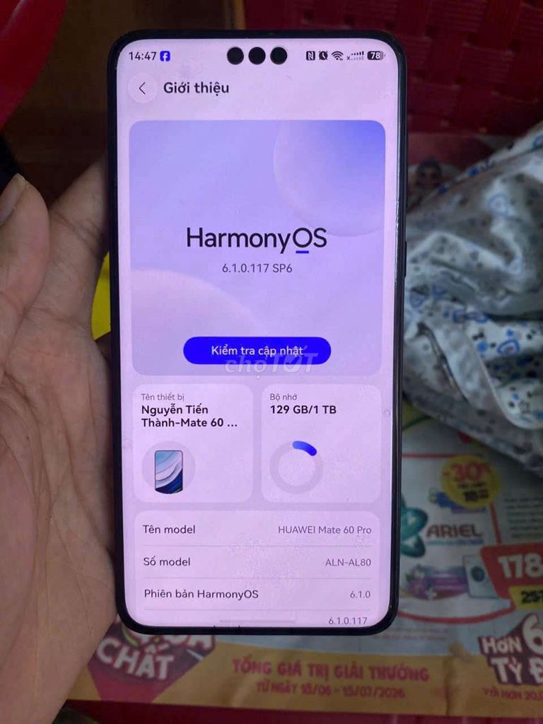 Huawei Mate 60 Pro 1TB. Mua bán Điện thoại tại Thành phố Hưng Yên Hưng Yên được đăng bởi Thành hình 1