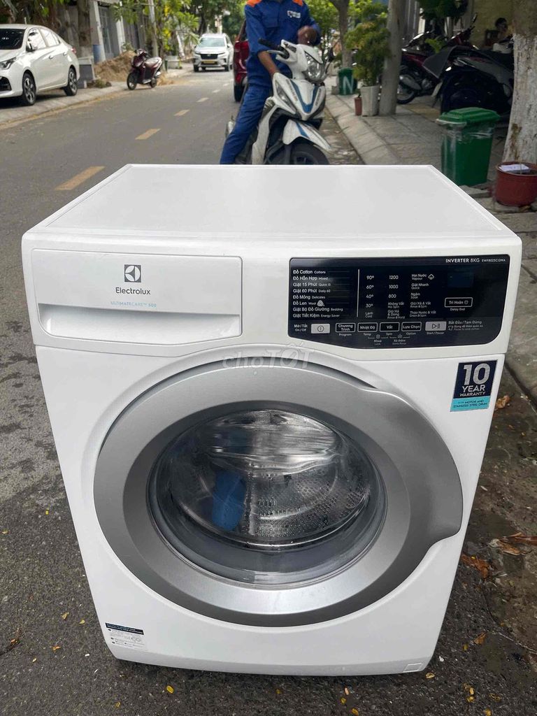 Máy giặt cửa trước Electrolux 8kg Inverter Trắng. Mua bán Máy giặt tại Quận Ngũ Hành Sơn Đà Nẵng được đăng bởi Lê Thị Kim Chi hình 1