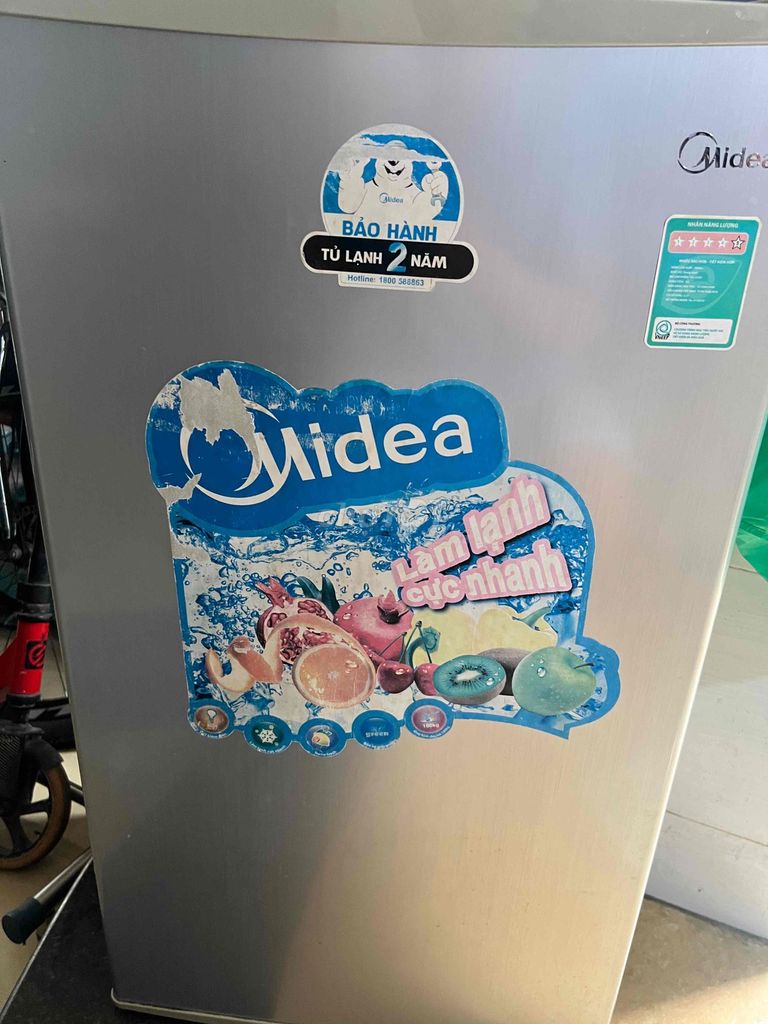 Tủ lạnh mini Midea HS-122SN Xám. Mua bán Tủ lạnh tại Quận Tân Bình Tp Hồ Chí Minh được đăng bởi An hình 1