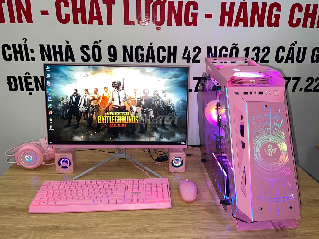 🔴 Bán Bộ Máy Tính Đời Cao H510 // Ful Màu Hồng IPS