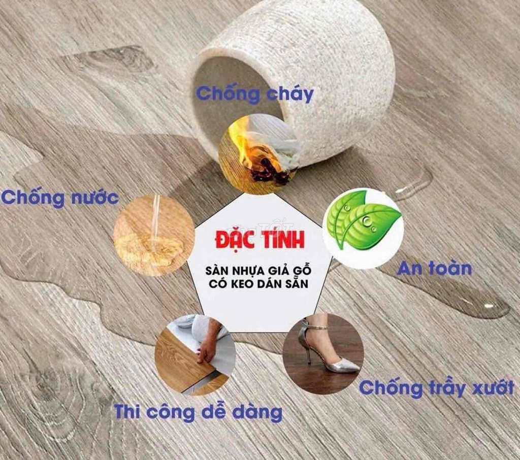 Sàn nhựa giả gỗ. Mua bán Nội thất, đồ gia dụng khác tại Huyện Hòa Vang Đà Nẵng được đăng bởi Nguyễn Hoàng Khả hình 1