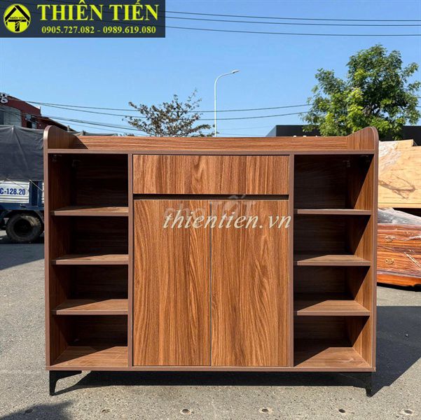Tủ trang trí 1m2 óc chó chân sắt (Hàng MỚI 100%). Mua bán Tủ, kệ gia đình tại Quận Cẩm Lệ Đà Nẵng được đăng bởi Huỳnh Hà  hình 1