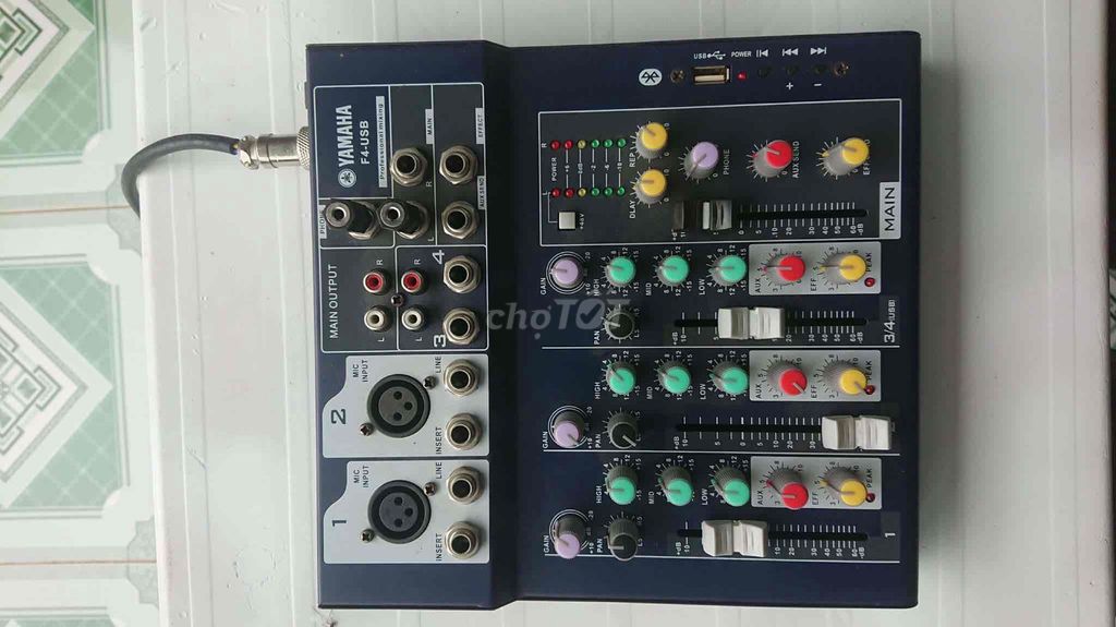 Mixer Yamaha F4 Xanh đậm Trọn Bộ. Mua bán Tivi, Âm thanh tại Huyện Sóc Sơn Hà Nội được đăng bởi Lang còi hình 1