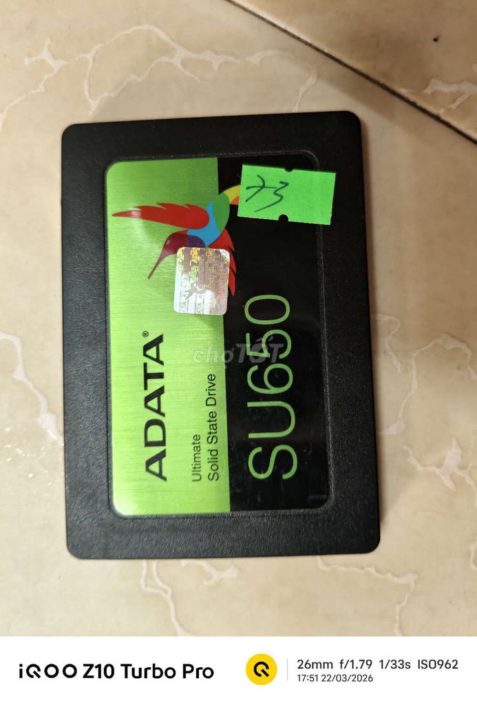 Ổ cứng SSD ADATA SU650 120GB. Mua bán Linh kiện (RAM, Card...) tại Huyện Thanh Ba Phú Thọ được đăng bởi Đỗ Văn Hòa hình 1