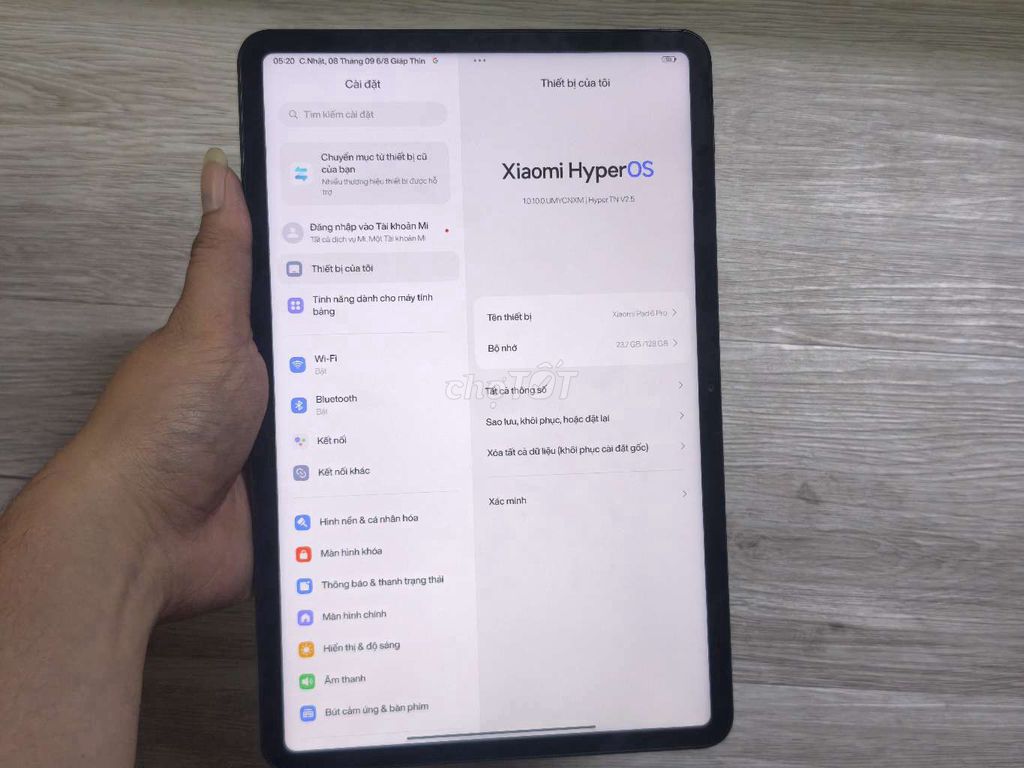 Xiaomi Mipad 6 Pro 8/128GB ROM QUỐC TẾ 97-98%. Mua bán Máy tính bảng tại Quận 6 Tp Hồ Chí Minh được đăng bởi Hồ Phi Protech hình 1