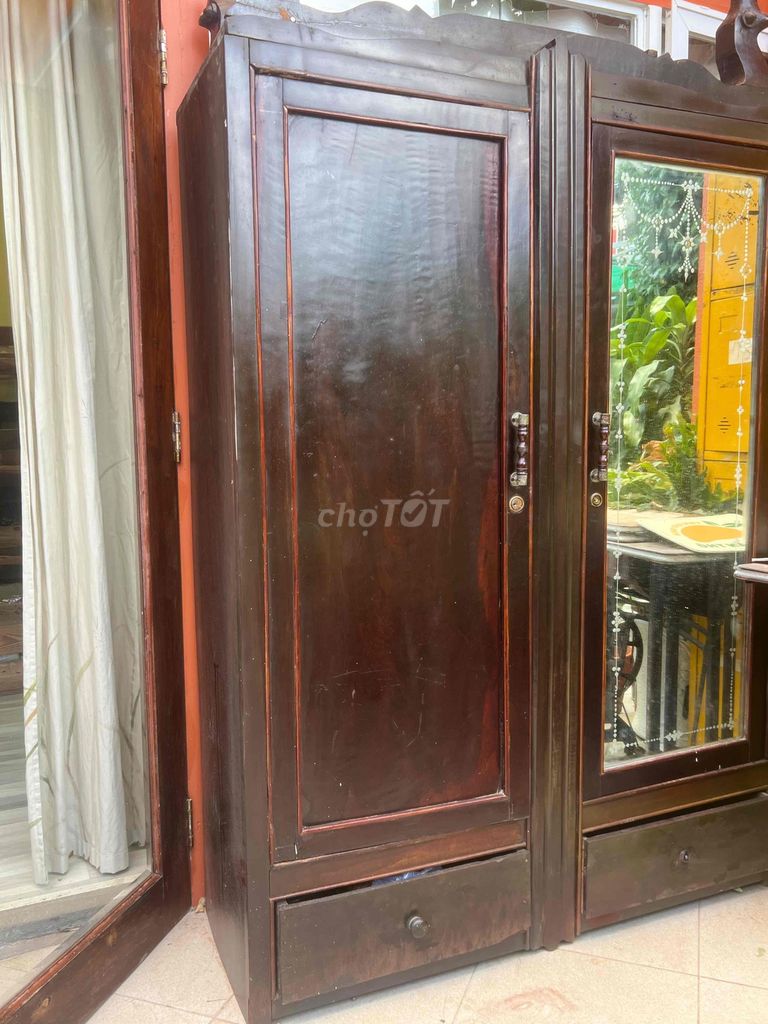 Tủ quần áo Gỗ thịt Nâu 1m2x1m8x46. Mua bán Tủ, kệ gia đình tại Thành phố Thủ Đức Tp Hồ Chí Minh được đăng bởi quoc tran hình 1
