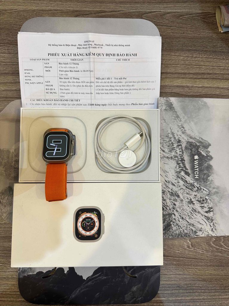 Apple watch ultra esim vna còn box hoá đơn