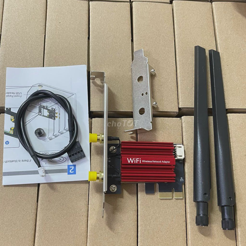 Card WiFi WiFi 5 Đỏ. Mua bán Linh kiện (RAM, Card...) tại Quận Thanh Khê Đà Nẵng được đăng bởi  MÁY TÍNH pc hình 1