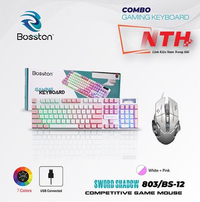 bàn phím giả cơ Bosston 803 + Chuột BS12 Sỉ Lẻ LHe