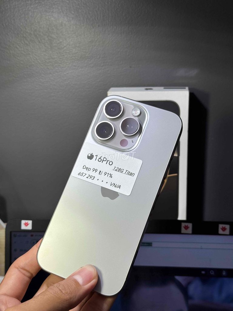 iPhone 16 Pro 128GB Titan 90% pin. Mua bán Điện thoại tại Quận Ninh Kiều Cần Thơ được đăng bởi DUY IPHONE  hình 1