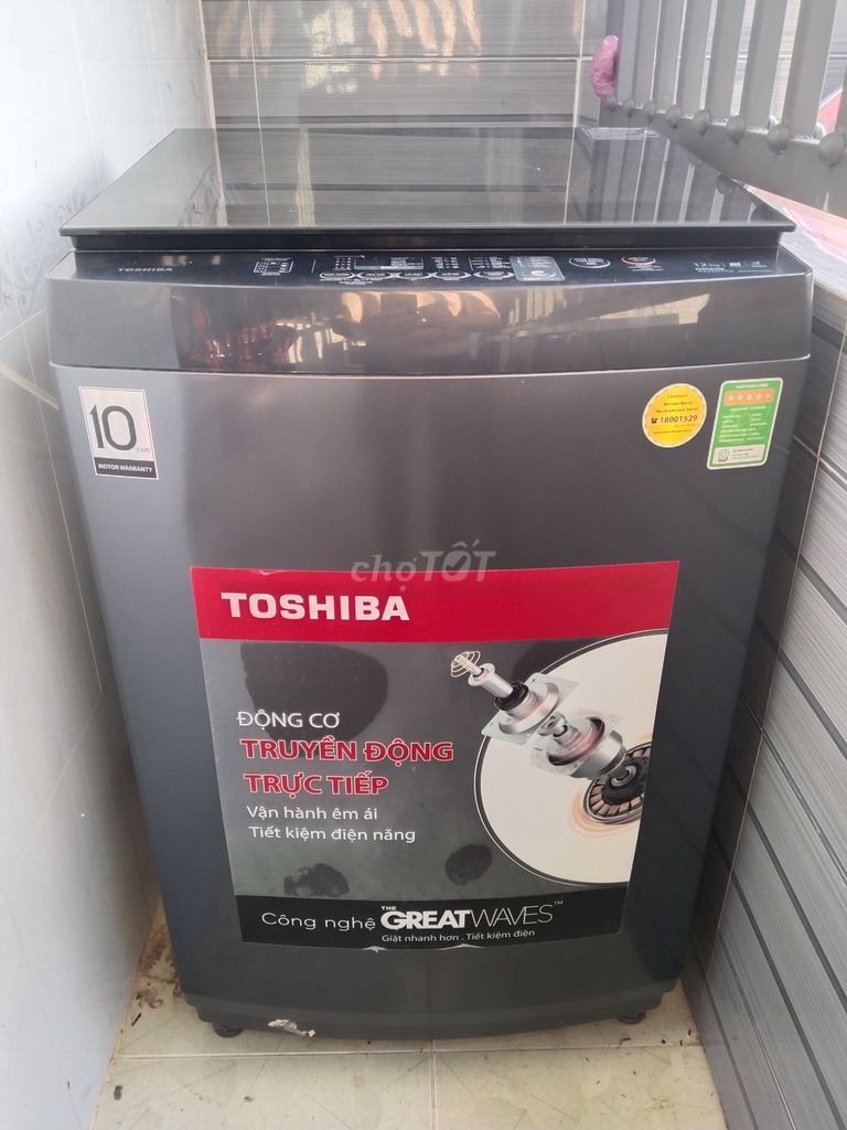 Máy giặt Toshiba 12kg Origin Inverter Xám. Mua bán Máy giặt tại Huyện Bến Cầu Tây Ninh được đăng bởi ngoc nguyen hình 1