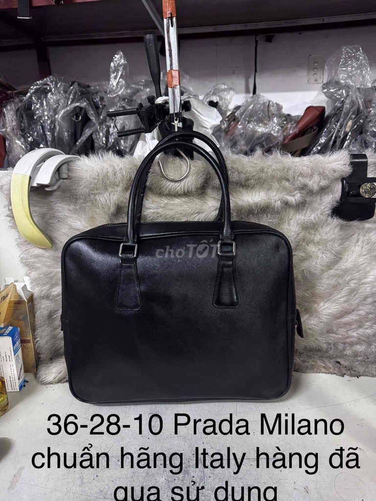 cặp laptop PRADA size 36x28x10