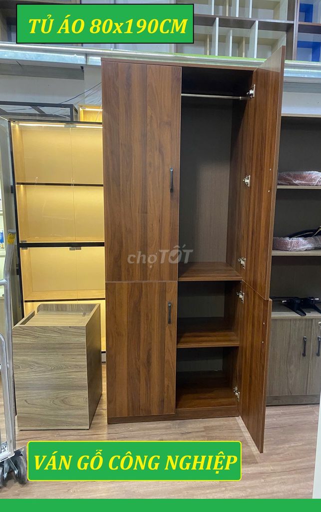 XẢ TỦ QUẦN ÁO 190X80X50CM MÀU NÂU ĐỎ VÂN GỖ . Mua bán Tủ, kệ gia đình tại Quận Tân Bình Tp Hồ Chí Minh được đăng bởi XƯỞNG THI CÔNG NỘI THẤT TẠI TPHCM hình 1