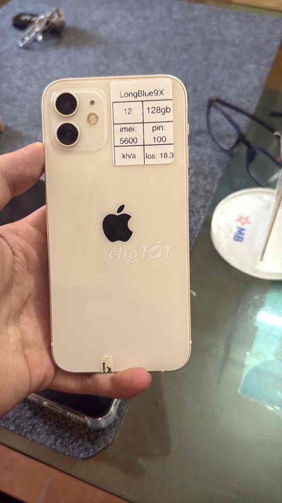 iPhone 12 Trắng 128GB - Bảo hành dài!. Mua bán Điện thoại tại Quận Cầu Giấy Hà Nội được đăng bởi Long blue 9x hình 1
