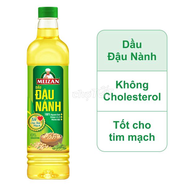 Dầu ăn Meizan Đậu nành 1 lít. Mua bán Đồ ăn, thực phẩm và các loại khác tại Thành phố Bến Tre Bến Tre được đăng bởi Minh Quang hình 1