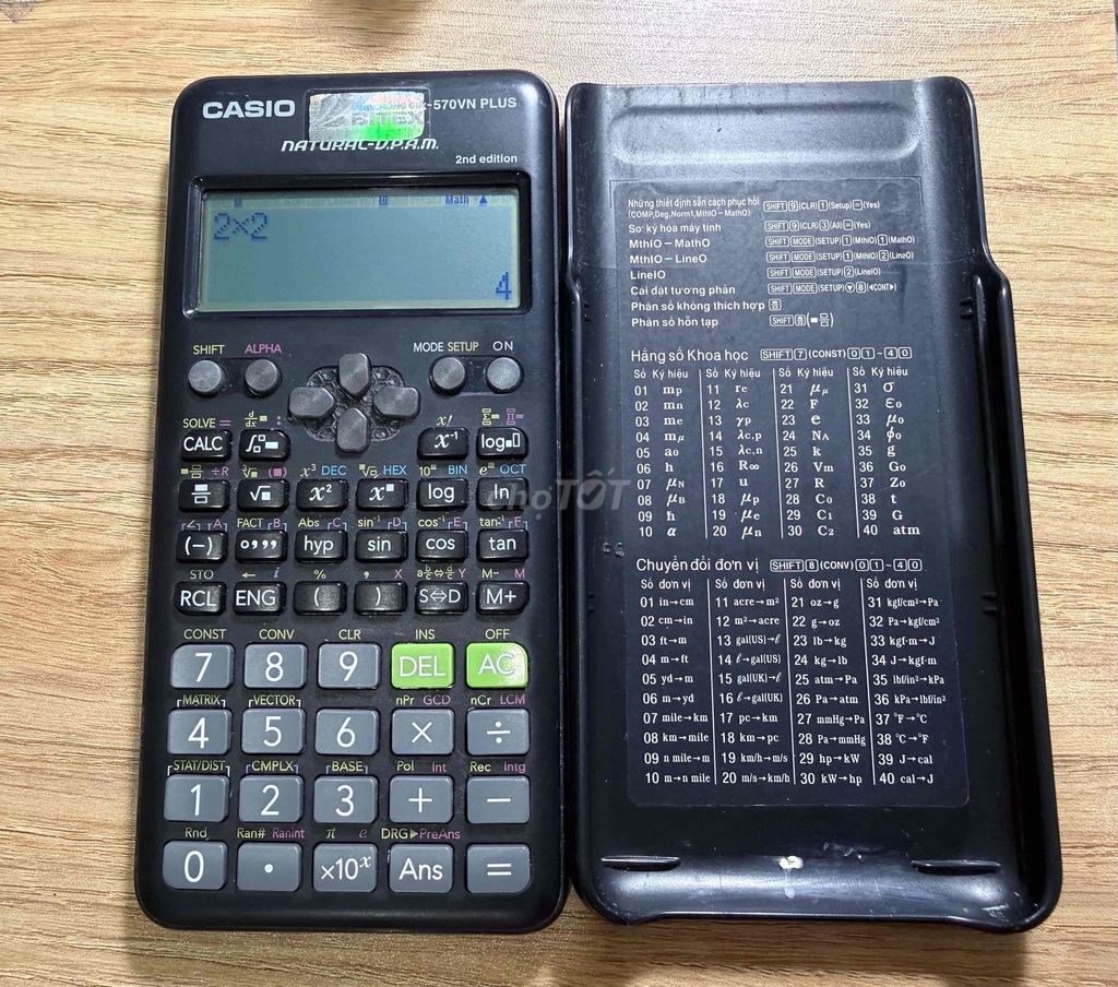 Máy tính khoa học Casio 570 Plus Đen. Mua bán Đồ dùng văn phòng tại Thành phố Nha Trang Khánh Hòa được đăng bởi Lê Duyên Anh hình 1