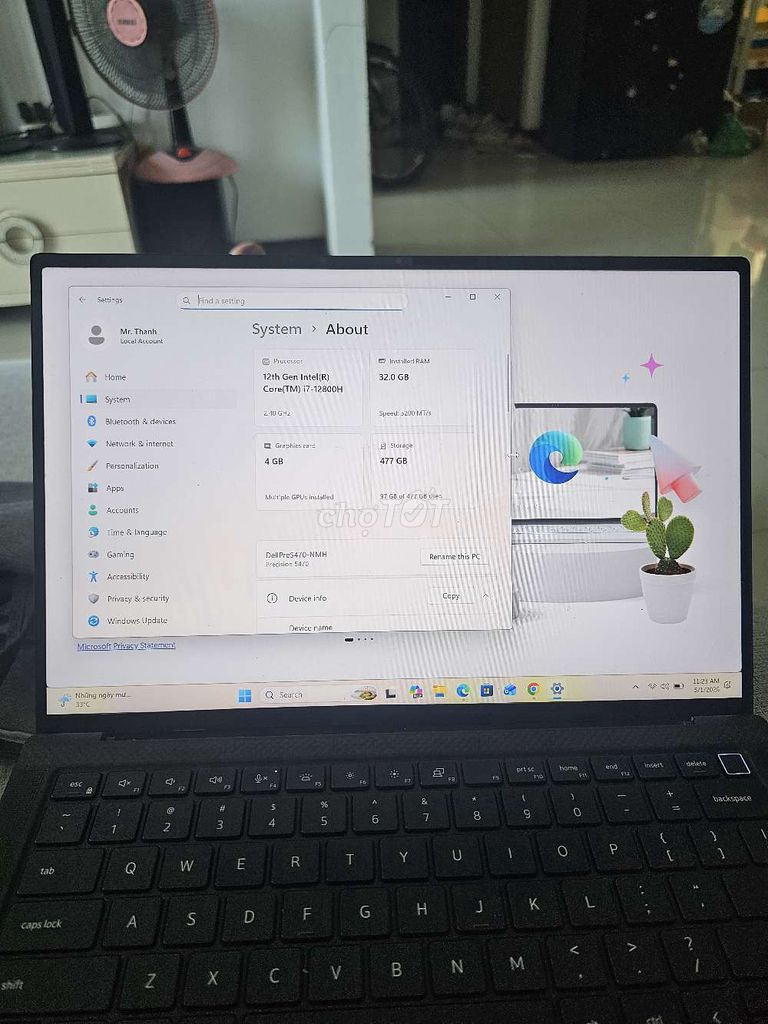 Dell Precision 5470 i7 32GB/477GB. Mua bán Laptop tại Quận Bình Tân Tp Hồ Chí Minh được đăng bởi Mai Hoàn Thành hình 1