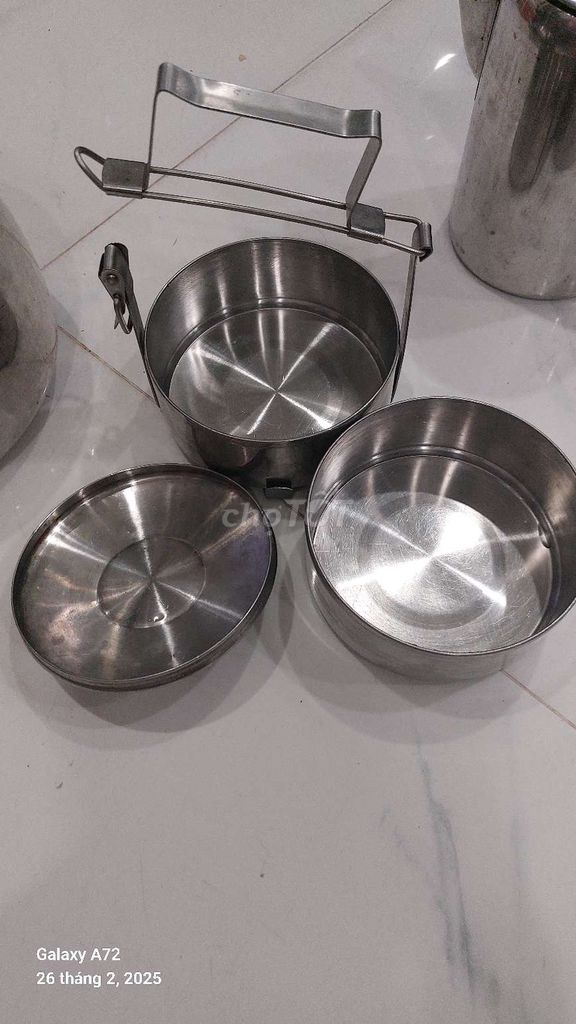 Combo ấm , camen và ca inox