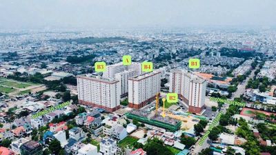 Bán CH Green Town Bình Tân  - 68m2/ 2PN view thoáng, giá 2.7 tỷ