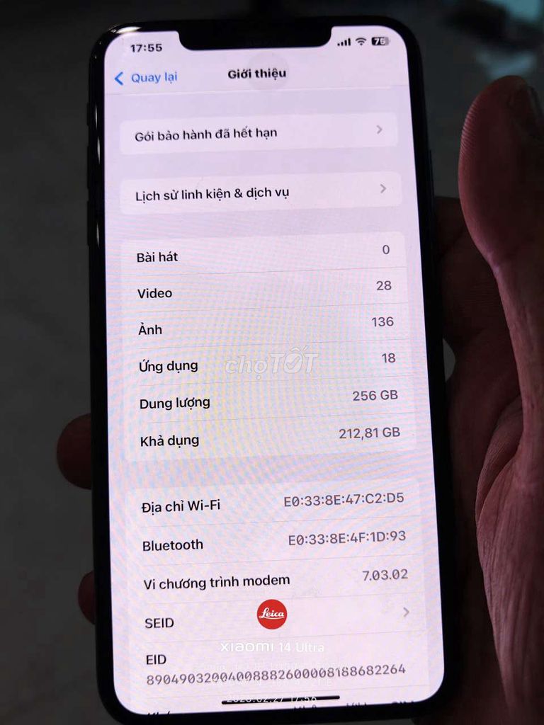 Apple iPhone XS Max 256GB Đen Đã dùng. Mua bán Điện thoại tại Quận Cái Răng Cần Thơ được đăng bởi Trao Đổi hình 1
