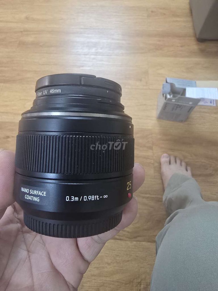 Lens Panasonic Lecia Lumix 25mm F1.4  Đẹp, ngon. Mua bán Máy ảnh, Máy quay tại Quận Hà Đông Hà Nội được đăng bởi Eagle hình 1
