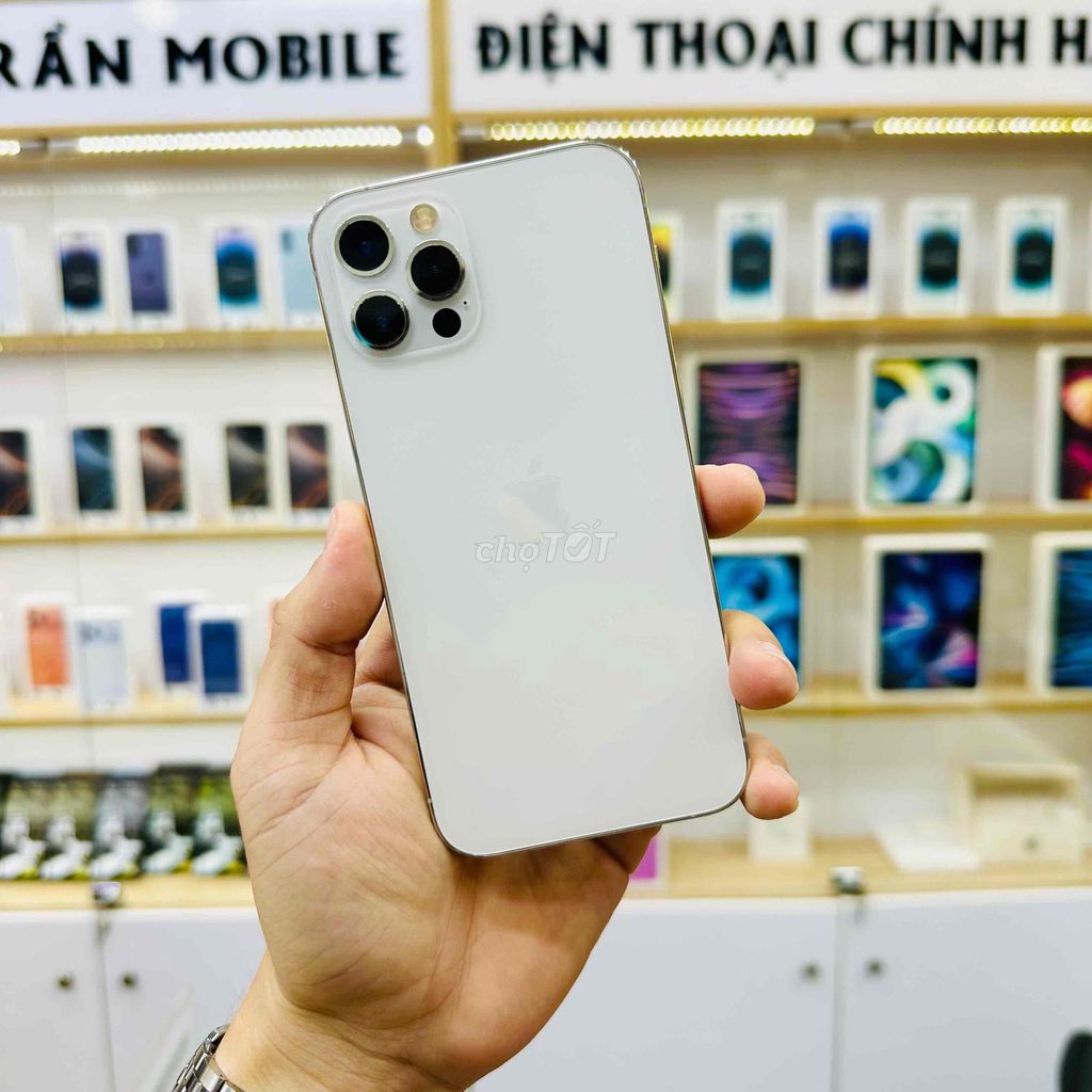 🍎12 PRO TRẮNG 128GB QTẾ MỸ ZIN ĐẸP98% PIN 100%. Mua bán Điện thoại tại Quận Ninh Kiều Cần Thơ được đăng bởi Nghĩa Trần Mobile hình 1