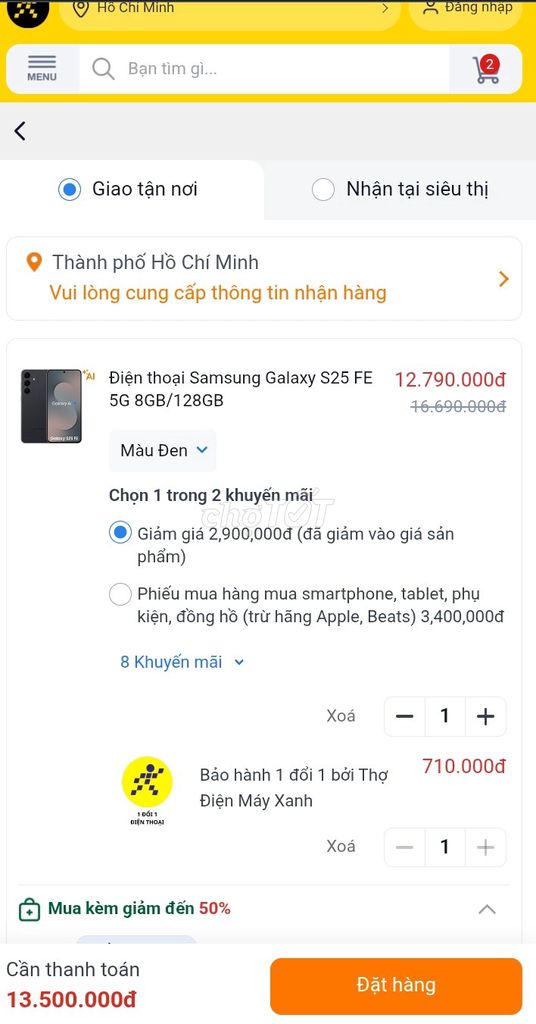 Samsung Galaxy S25 FE 128GB Đen. Mua bán Điện thoại tại Thành phố Đà Lạt Lâm Đồng được đăng bởi Chau Kevin hình 1