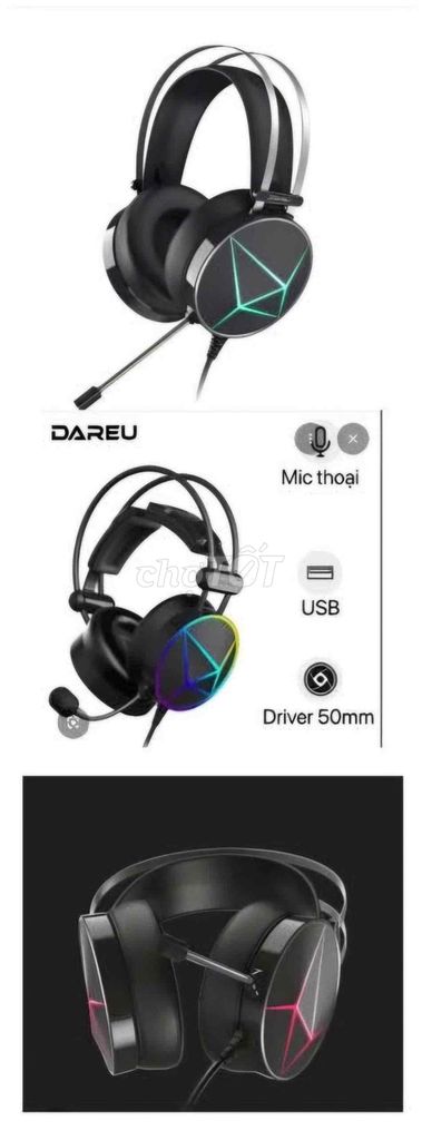 Tai nghe gaming DAREU EH722X USB Giả lập 7.1. Mua bán Tivi, Âm thanh tại Quận Thanh Khê Đà Nẵng được đăng bởi Trần Thu hình 1