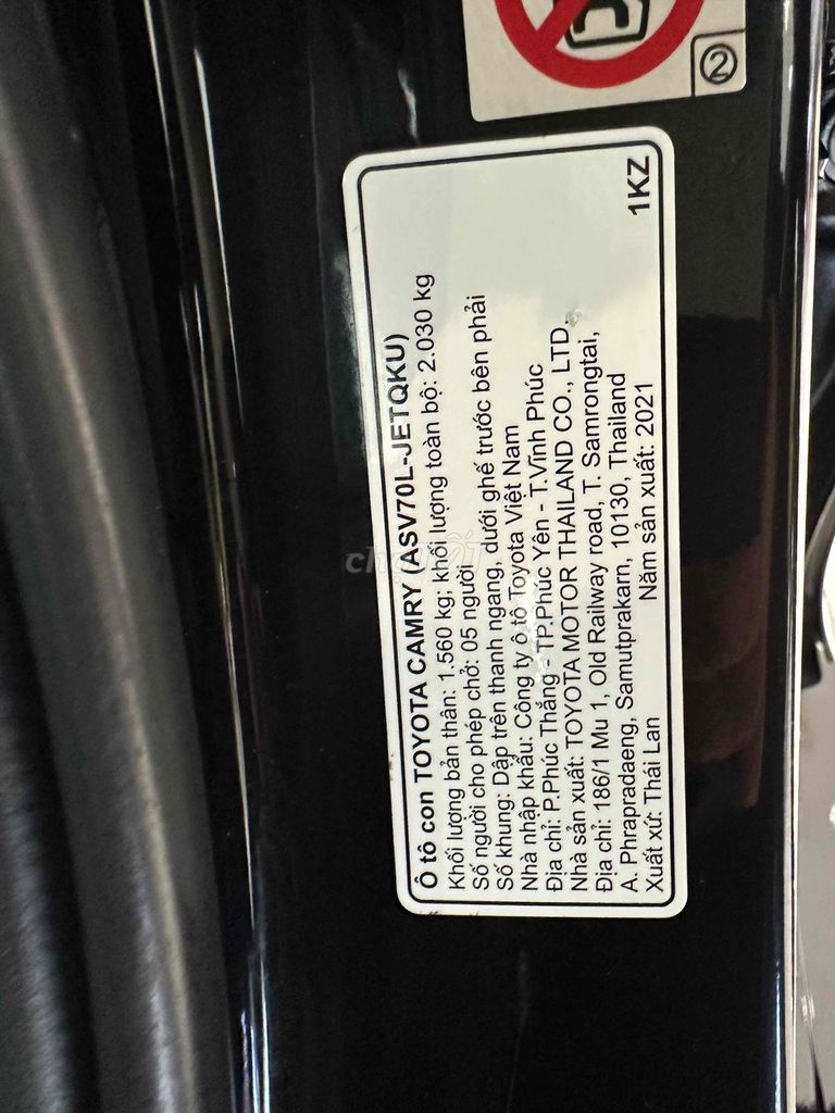 Toyota Camry 2.5 Q ĐEN 2021 xe HÃNG BAO GIÁ TỐT. Mua bán Ô tô tại Quận Bình Thạnh Tp Hồ Chí Minh được đăng bởi phuongneo hình 8